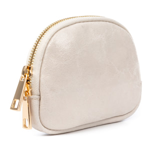 Baratili monedero portatodo mujer. Piel auténtica Cavallino y Dollaro.