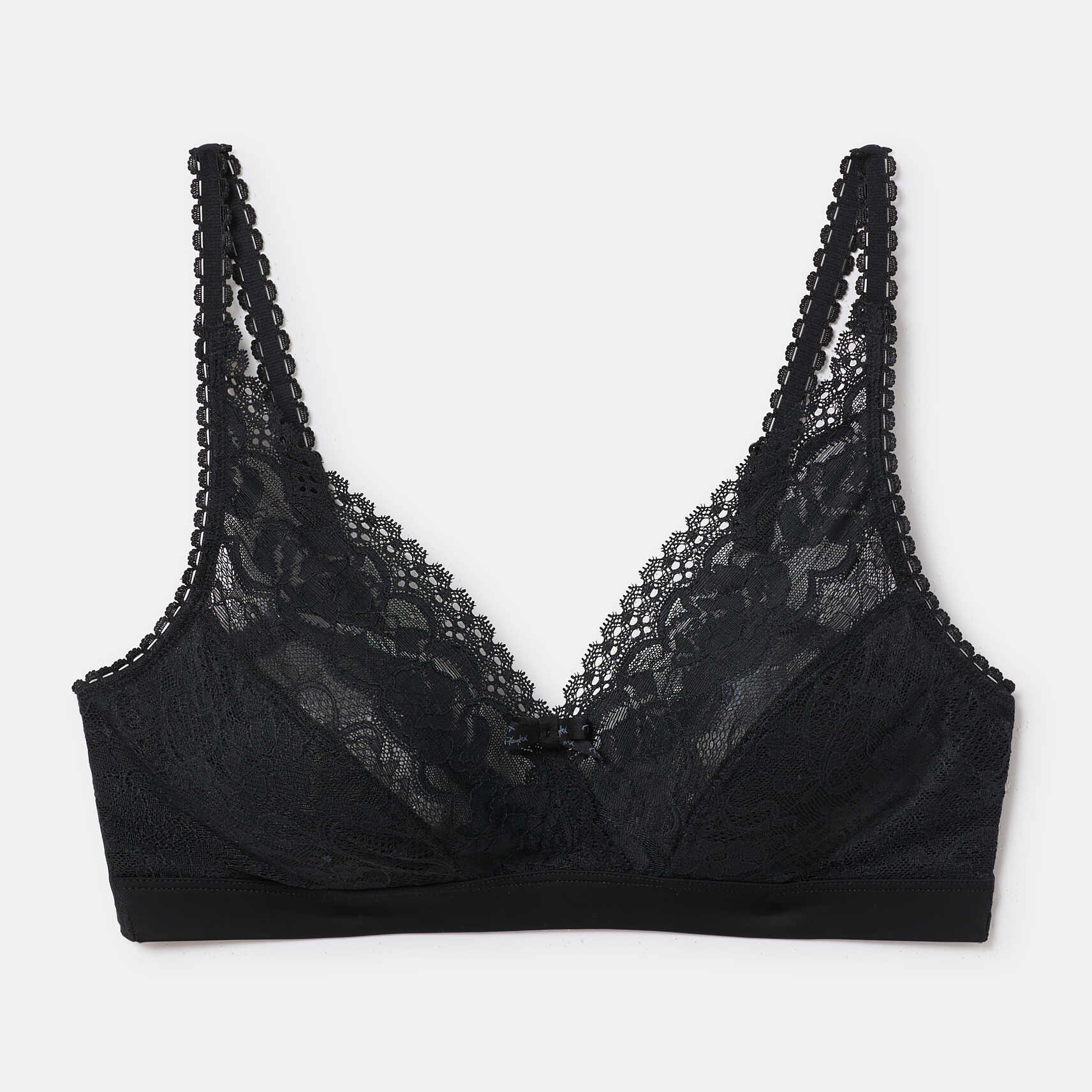 Sujetador sin aros de encaje reciclado floral