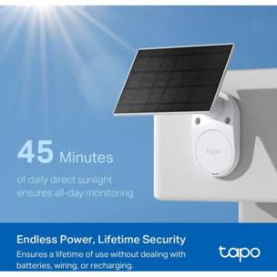 Caméra de surveillance TP-LINK Wifi Tapo TC82 avec panneau solaire