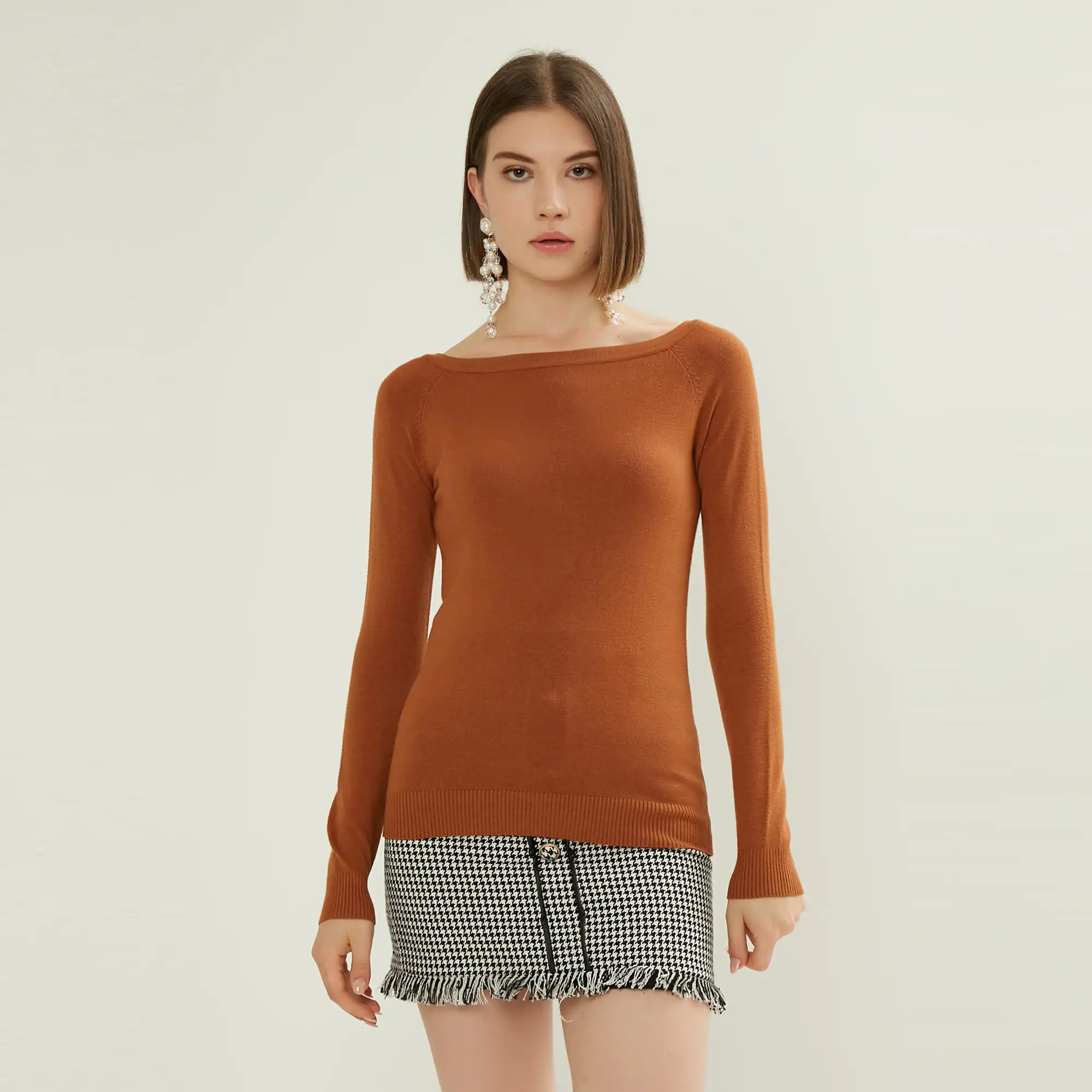 PULLOVER A COLLO LARGO DI LINEA BASIC