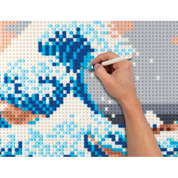 PIX BRIX PIXEL ART MOSAICO LA GRAN OLA 4187 PIEZAS