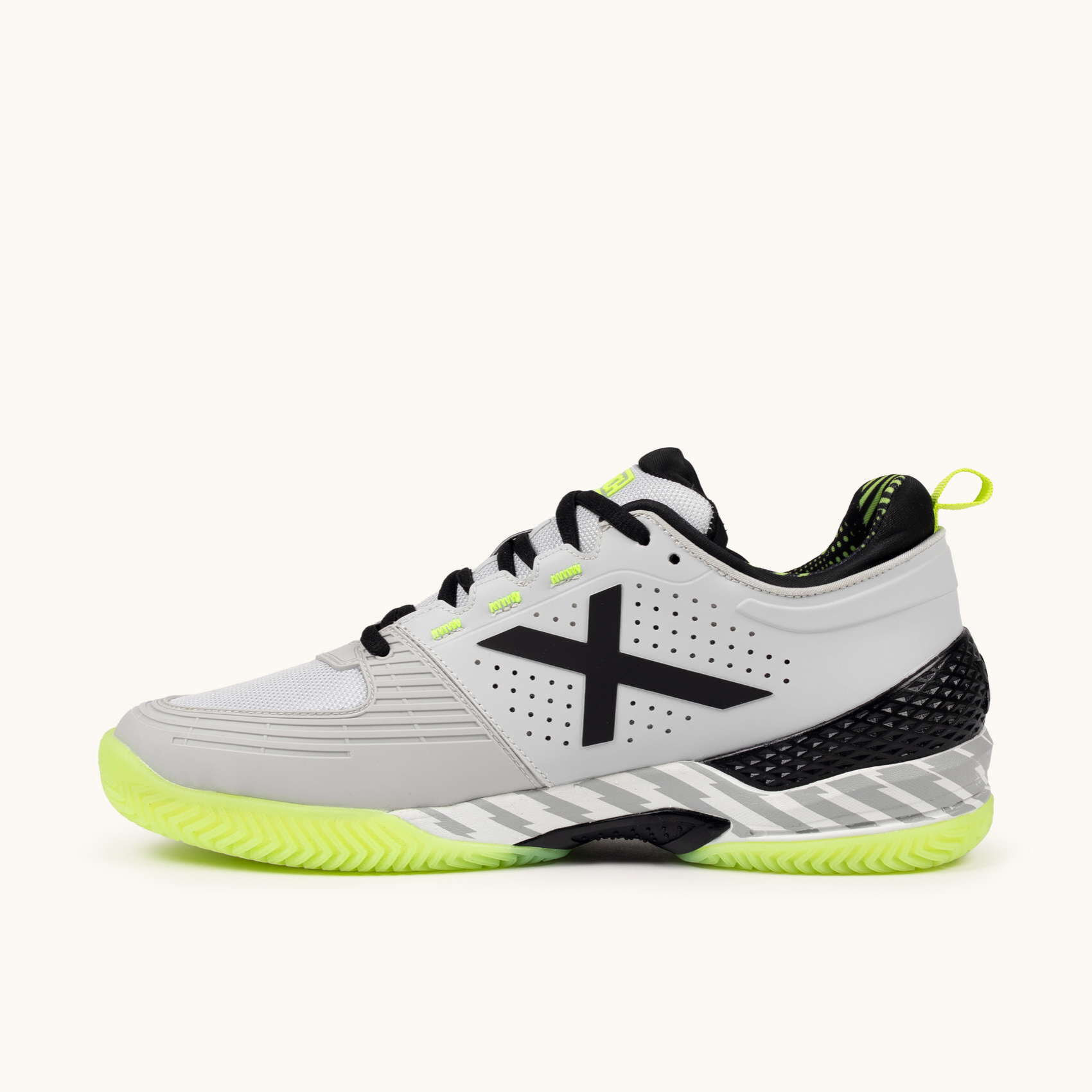 MUNICH ATOMIK 50 Zapatillas de Pádel/Tenis Gris y Amarillo Flúor