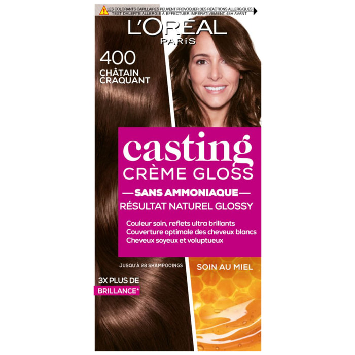 L'Oréal Paris Casting Crème Gloss Coloration 400 Châtain craquant