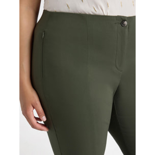 Fiorella Rubino - Pantalones de viscosa LENZING™ ECOVERO™ - Verde militare