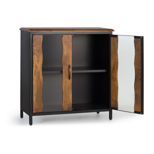 Aparador de Madera de Mango Estilo Industrial