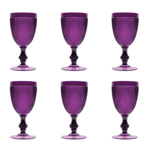 Set 6 Calici Excelsa – Diamond, Plastica Viola 39 cl