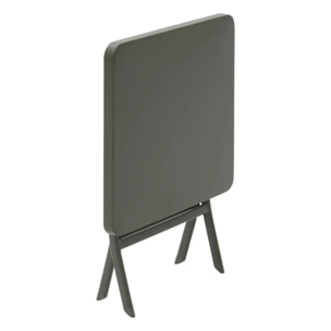 Table d'appoint de jardin carrée "Greensboro" café 40 x 40cm en acier