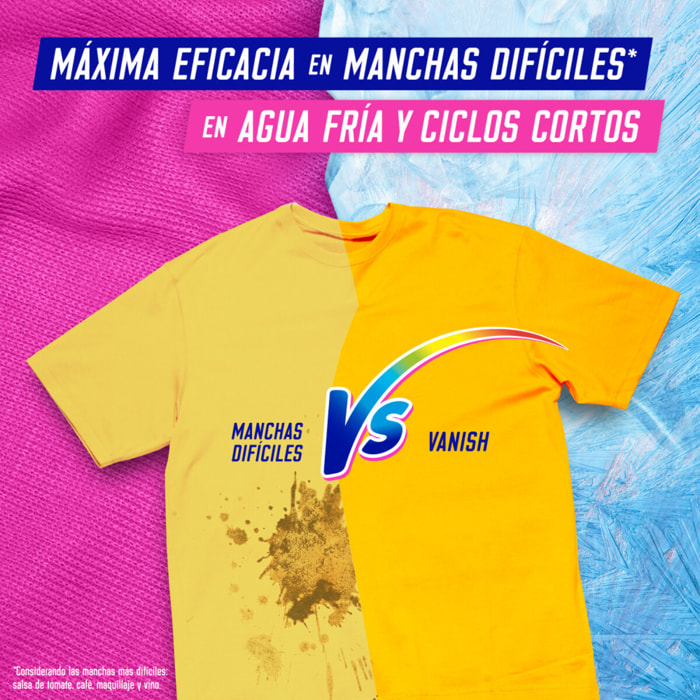 Vanish Oxi Advance Quitamanchas para la ropa, elimina olores, potenciador de Lavado en polvo - 6x400 gr