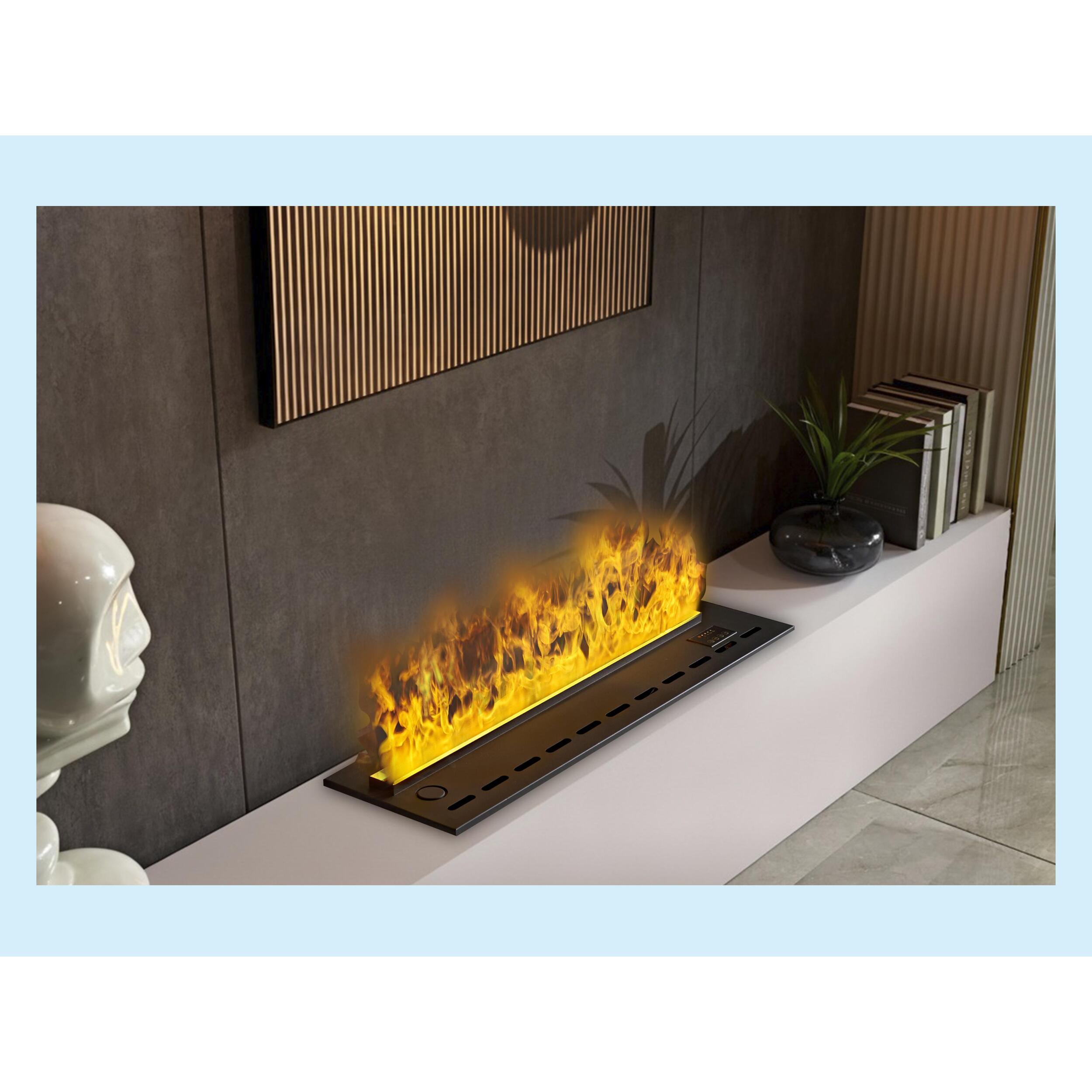 Cheminée décorative avec flammes artificielles