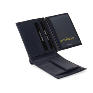 Portafoglio da uomo In Vera pelle Made in Italy 10,5x9x2 cm