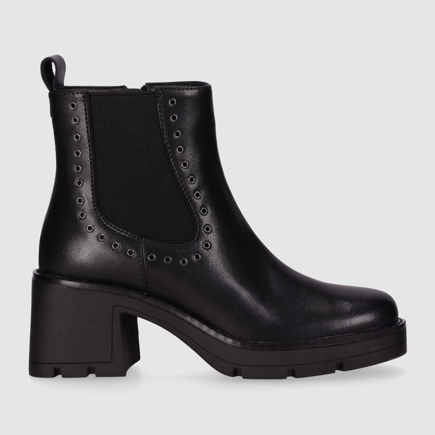 Botines de Piel - Negro - Tacón: 5 cm