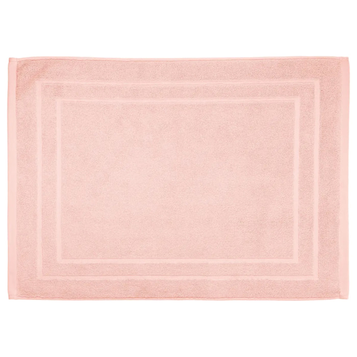 Tapis de bain - coton - rose - 50x70 cm