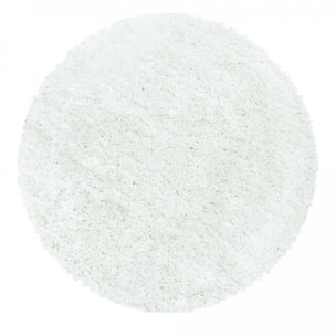 Tapis poils longs shaggy tissé motif uni TENI