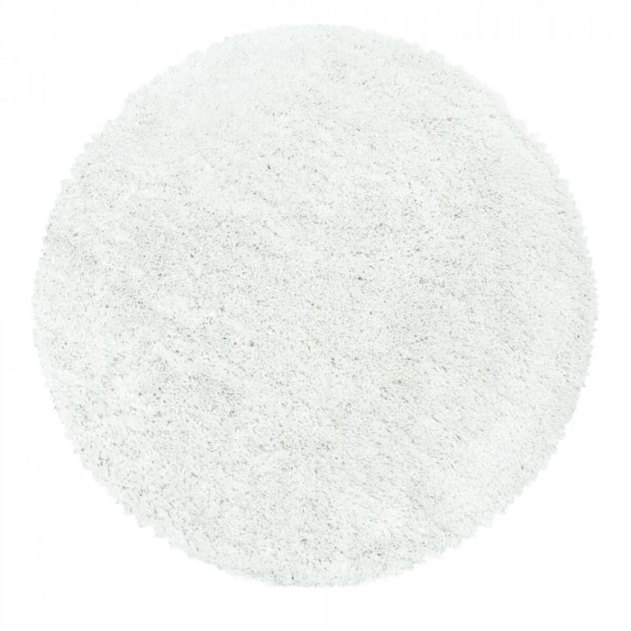 Tapis poils longs shaggy tissé motif uni TENI