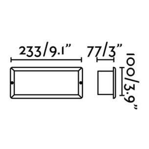 STRIPE-2 Lámpara empotrable blanco