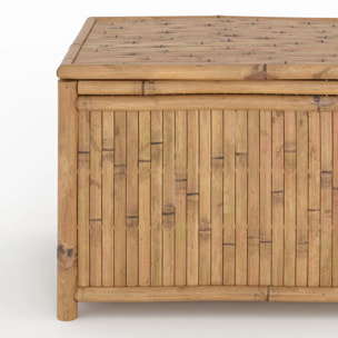 Lot de 3 coffres de jardin en bambou - Vadella