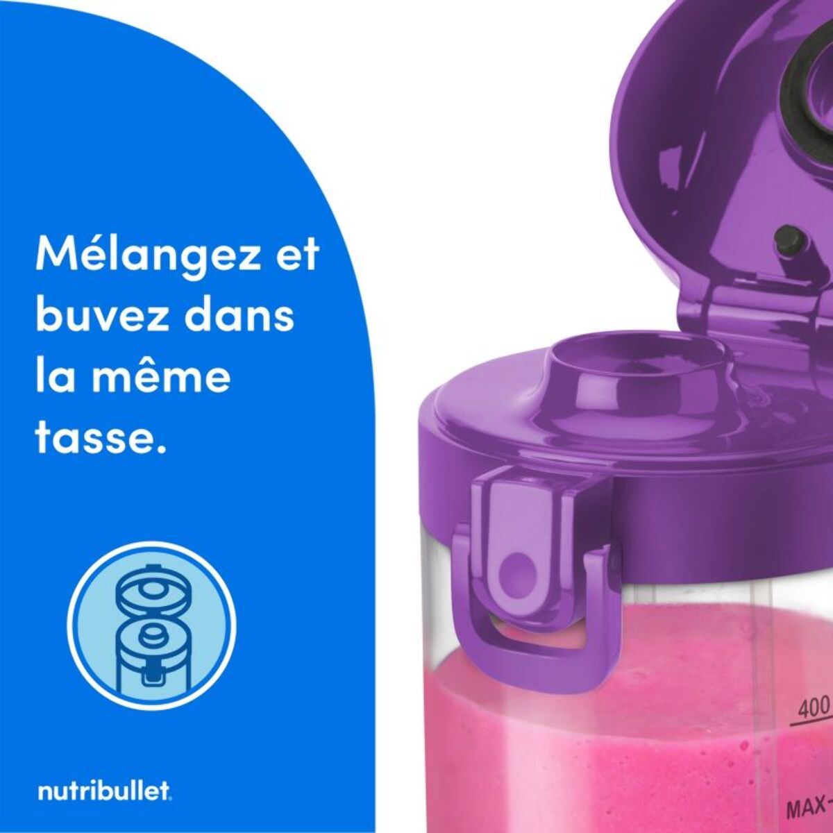 Blender NUTRIBULLET Portable NBP003PU  violet