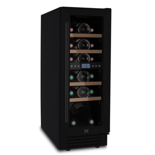 Vinoteca 17 botellas CAVCEDB17 Les Petits Champs, 53L, negro