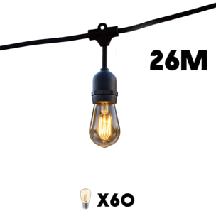 Guirlande connectable MAFY 60 ampoules E27 26M