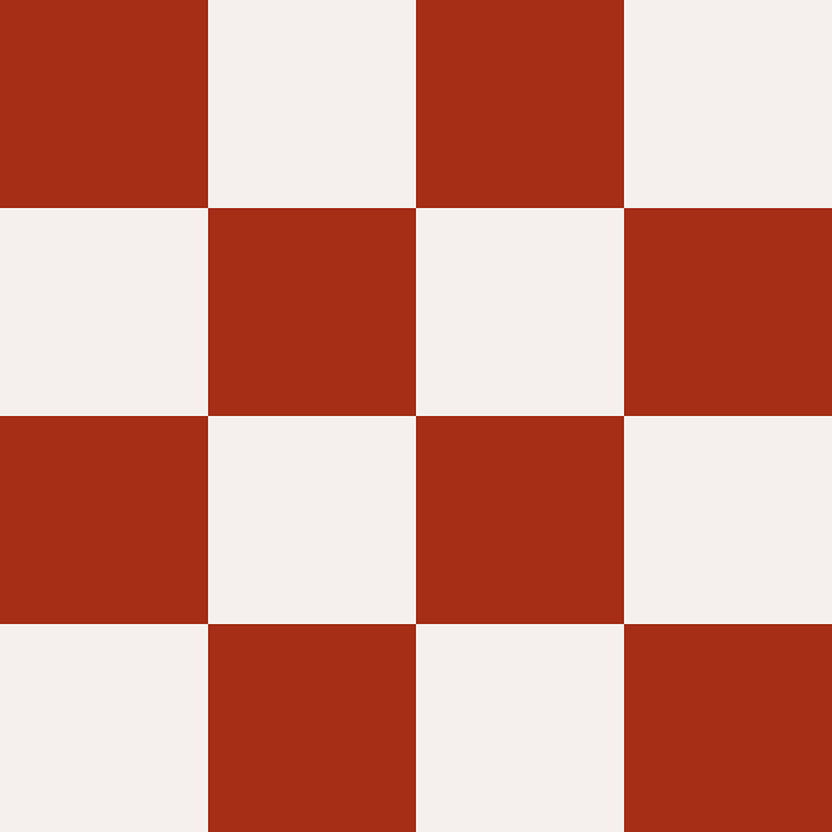 Papier peint papier damier rouge Intissé