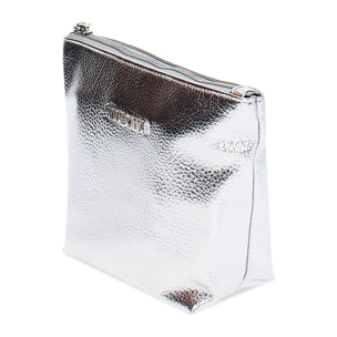 Pochette donna argento in laminato