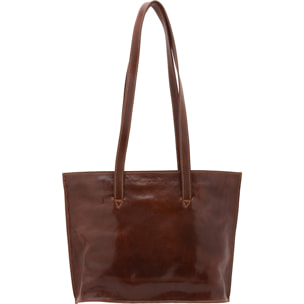 Borsa a spalla  da donna In Vera pelle Made in Italy 27x38,5x10 cm