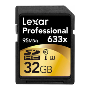 32GB 633X Professionale SDHC UHS-I CLASSE 10 95MB