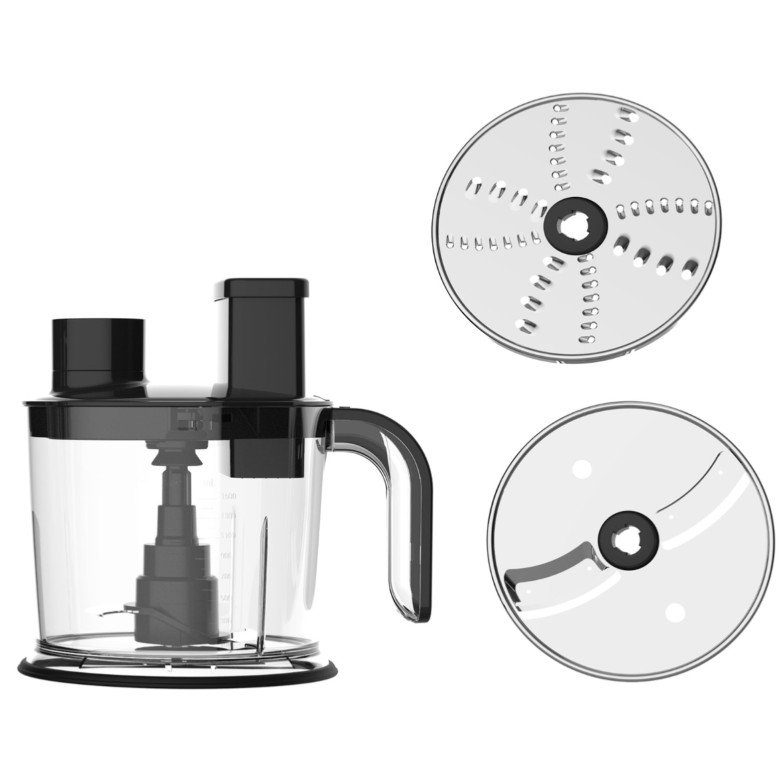 Mixeur plongeant 1200W - 10 pièces - 15 vitesses