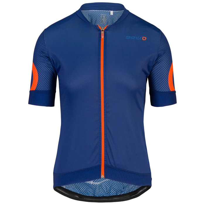 Briko - Maglie gioco, Uomo, Blu - Granfondo Jersey 2.0