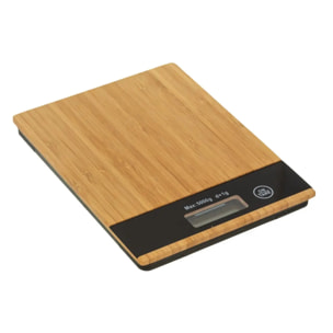 Balance digitale en bambou