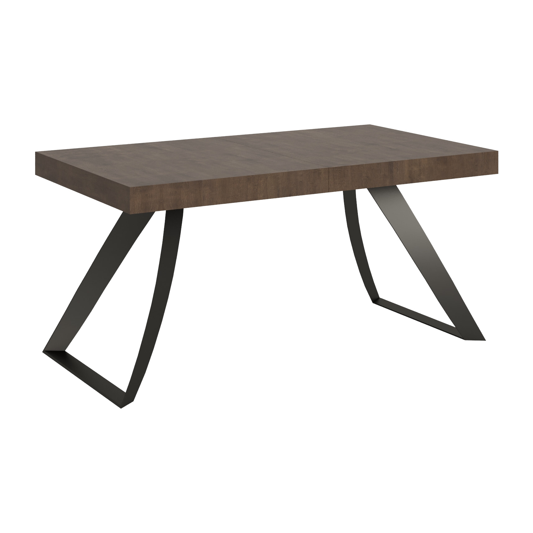 Mesa extensible 90x160/264 cm Proxy Nogal estructura Antracita