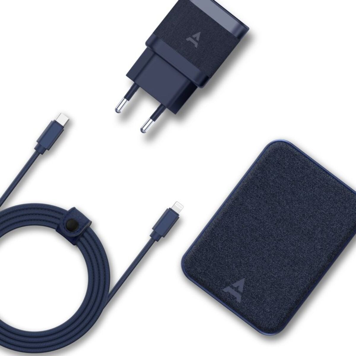 Pack ADEQWAT Powerbank + chargeur 30W+USB-C-Lightning