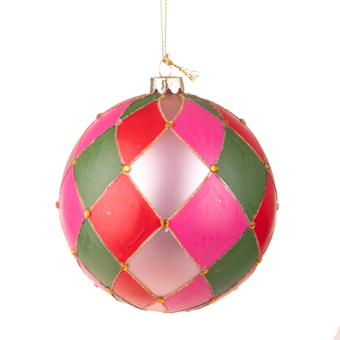 Sfera Carosello Natale - Pezzi 2 - Colore Multicolore - 12x12Hx12cm - Bianchi Dino