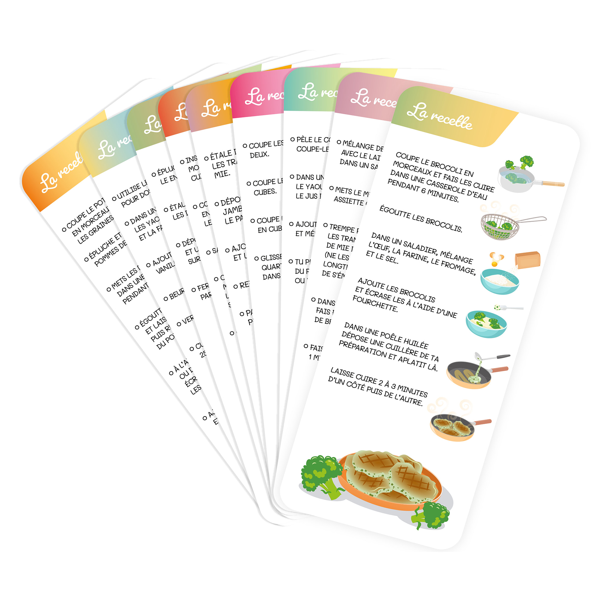 CARTES EDUCATIVES RECETTES DU CUISINIER