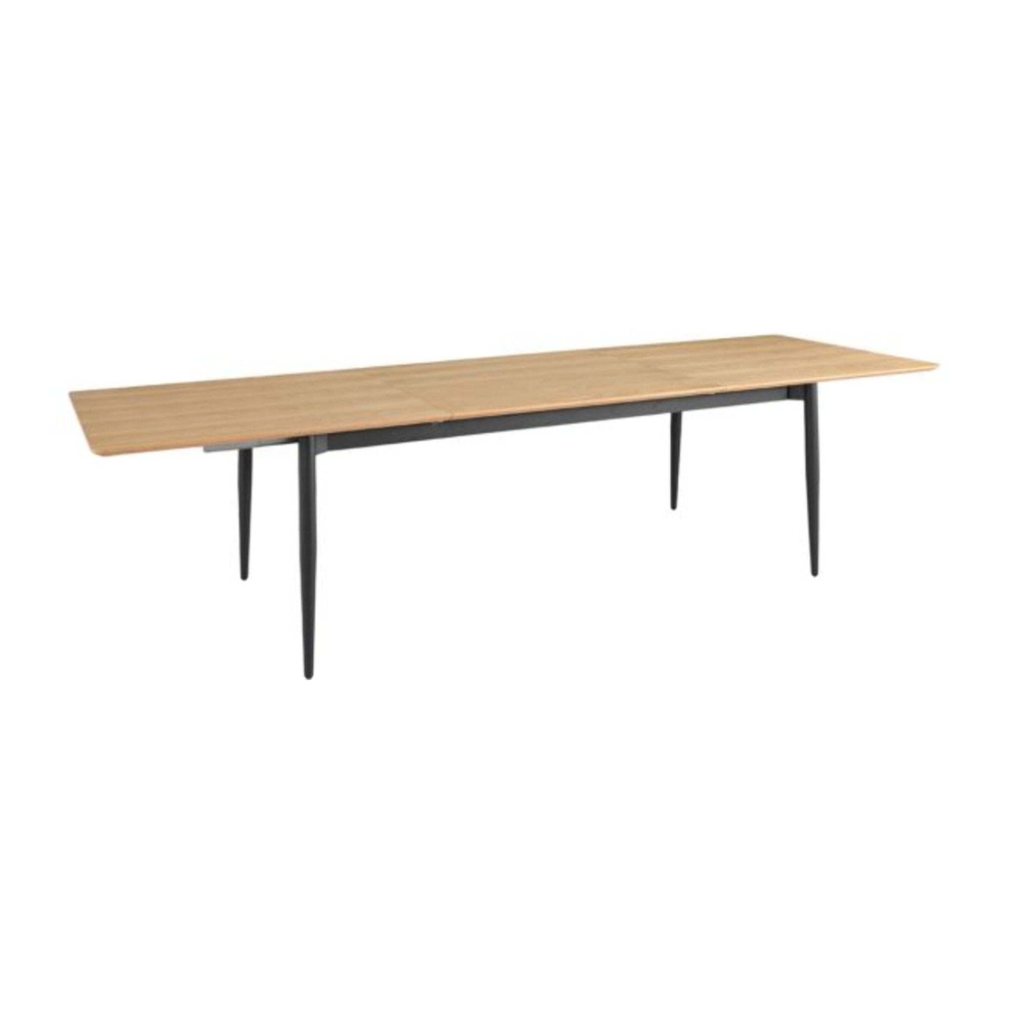 Table extensible L. 200/300 cm plateau placage bois de frêne - ISEO