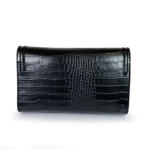 Borse Donna colore Nero-in pelle Made in Italy 17 X 27 X 5cm