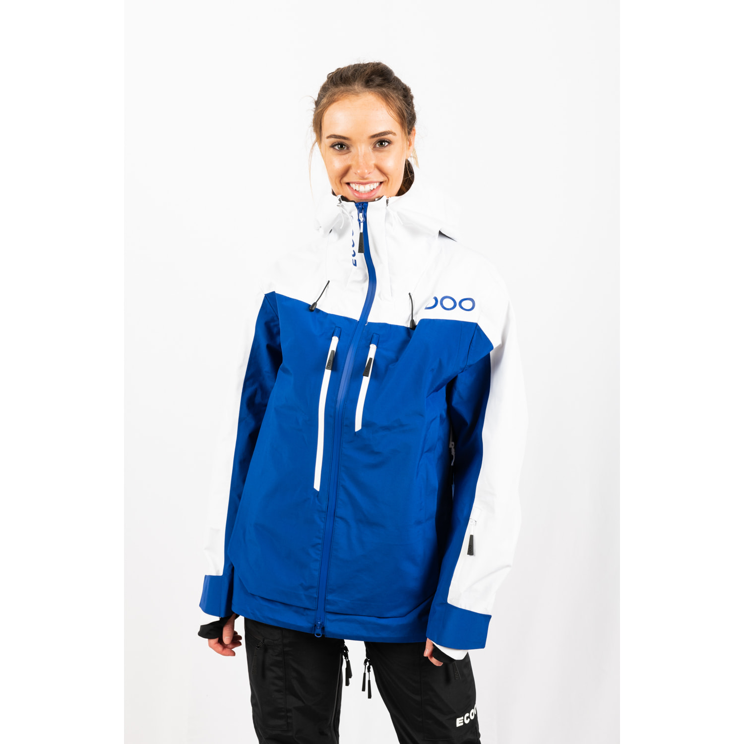 Chaqueta para mujer ECOON ECOExplorer Jacket Women - Azul / Blanco