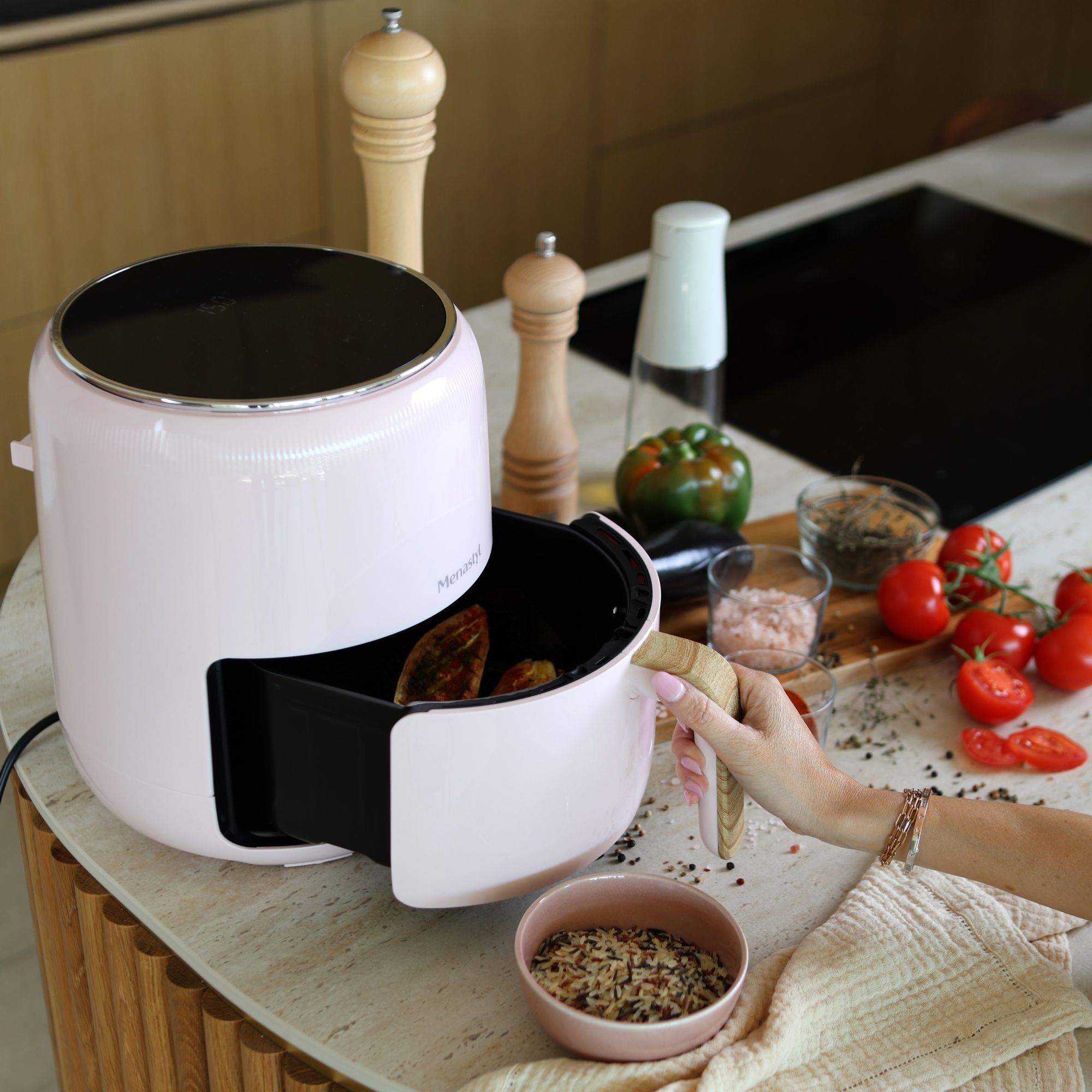 Friteuse sans huile 4,5L rose COLORAMA