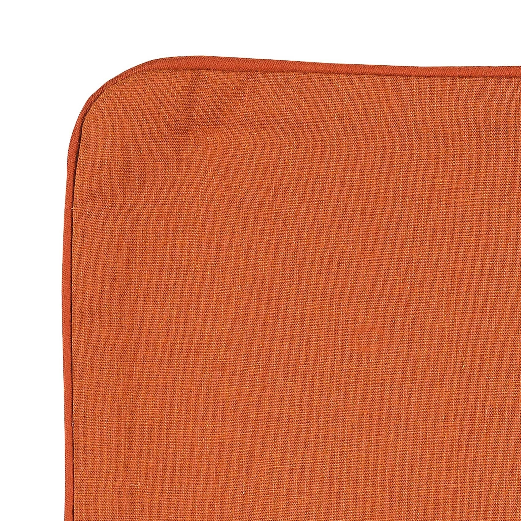 Housse de coussin en poly/lin - Terracotta