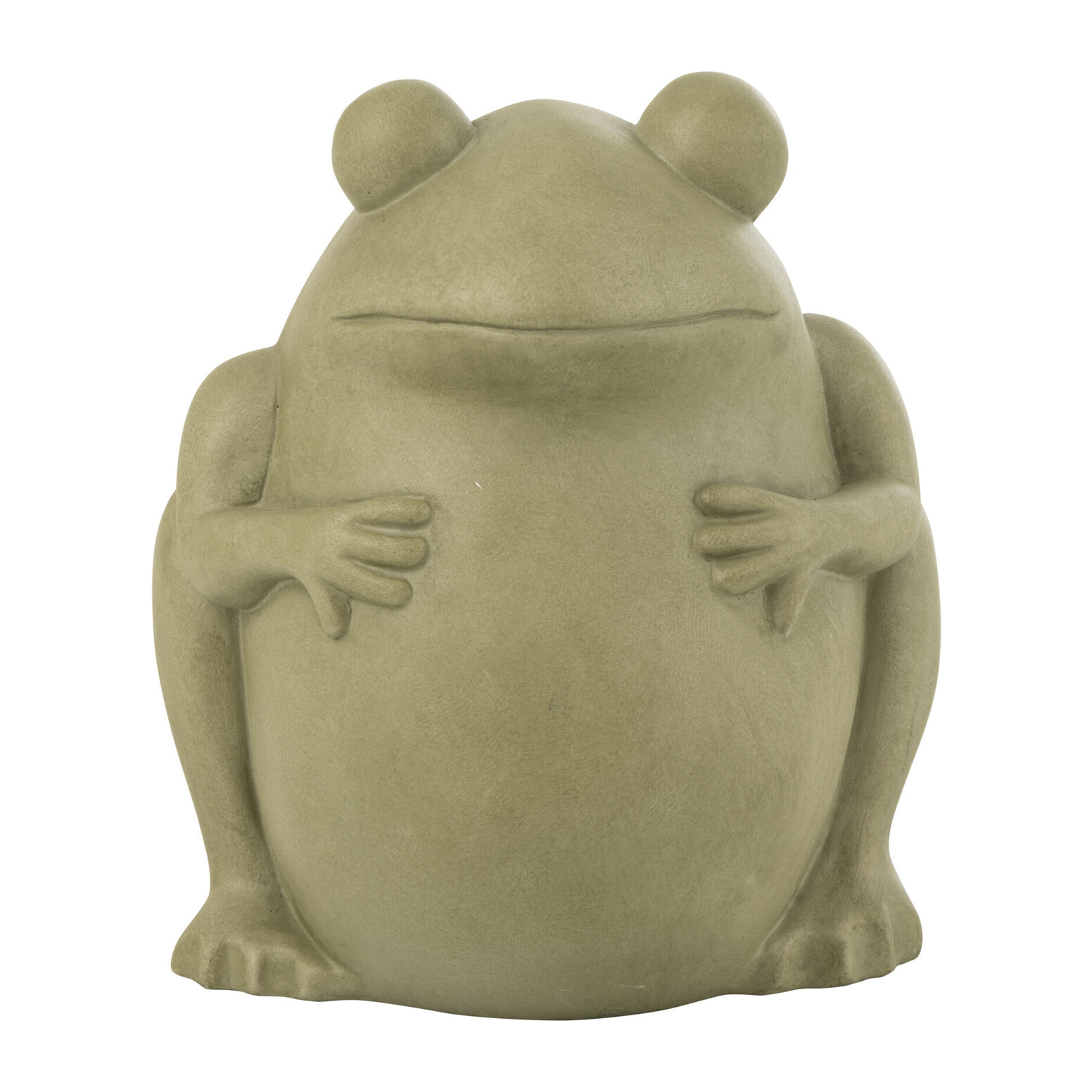 J-Line cache-pot Frog - céramique - vert - large - Ø 27 cm
