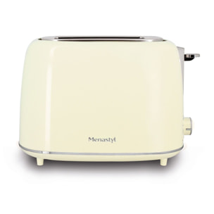 Grille pain 2 tranches crème RETRO