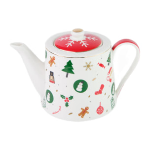 Teiera Fantasia del Natale in new bone china