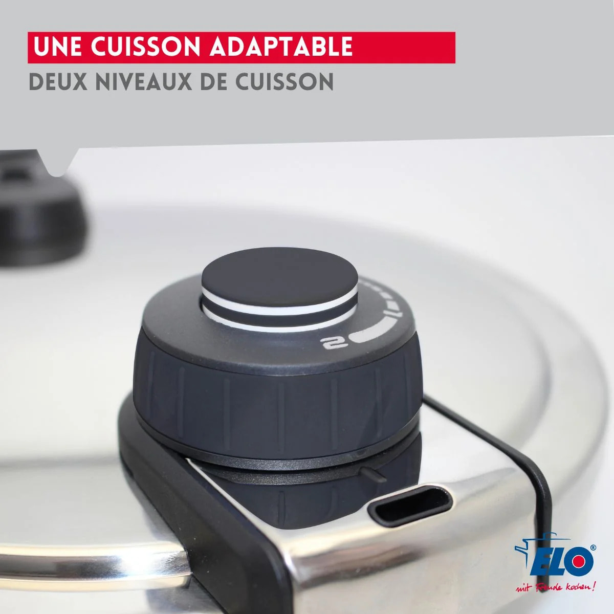 Autocuiseur vapeur en acier inoxydable 18/10 22 cm 4,5 litres Elo Mistral Premium