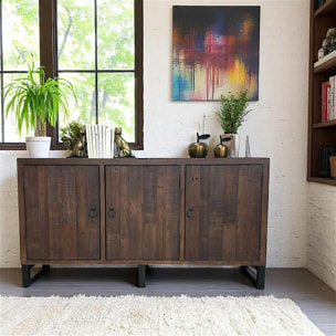 Buffet en bois recyclé 3 portes SAMOA