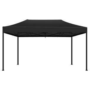 Kebon Tenda / Gazebo Per Giardino 3X4,5 Mt Impermeabile Tendone Pieghevole Per Fiere E Mercati Colore Nero