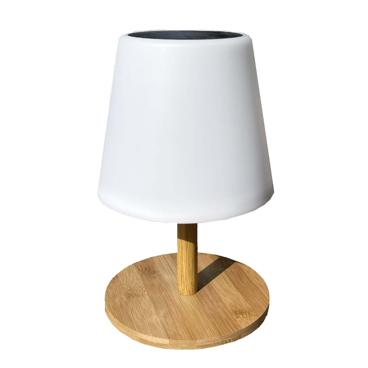 Lampe de table solaire STANDY MINI WOOD SOLAR H25cm