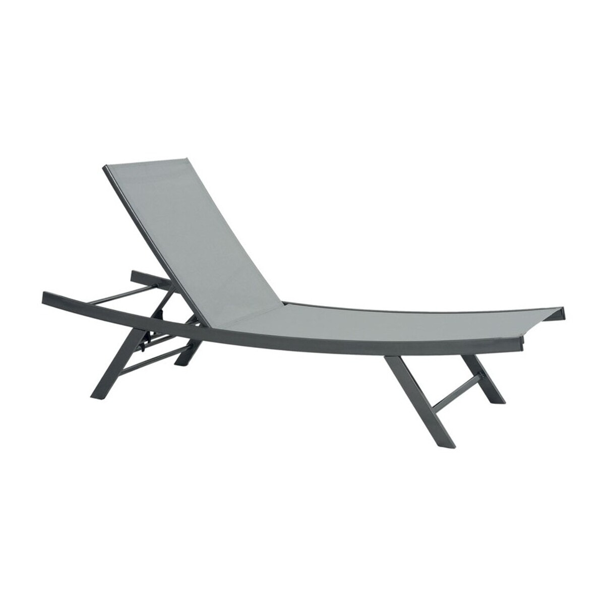 ARIO - Ensemble transat de jardin et table basse - Gris Perle