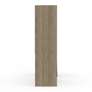 Dressing Justine extensible 120-180cm 5 tiroirs effet bois
