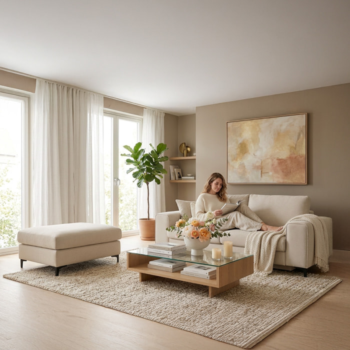 Pouf Fiesole Tissu