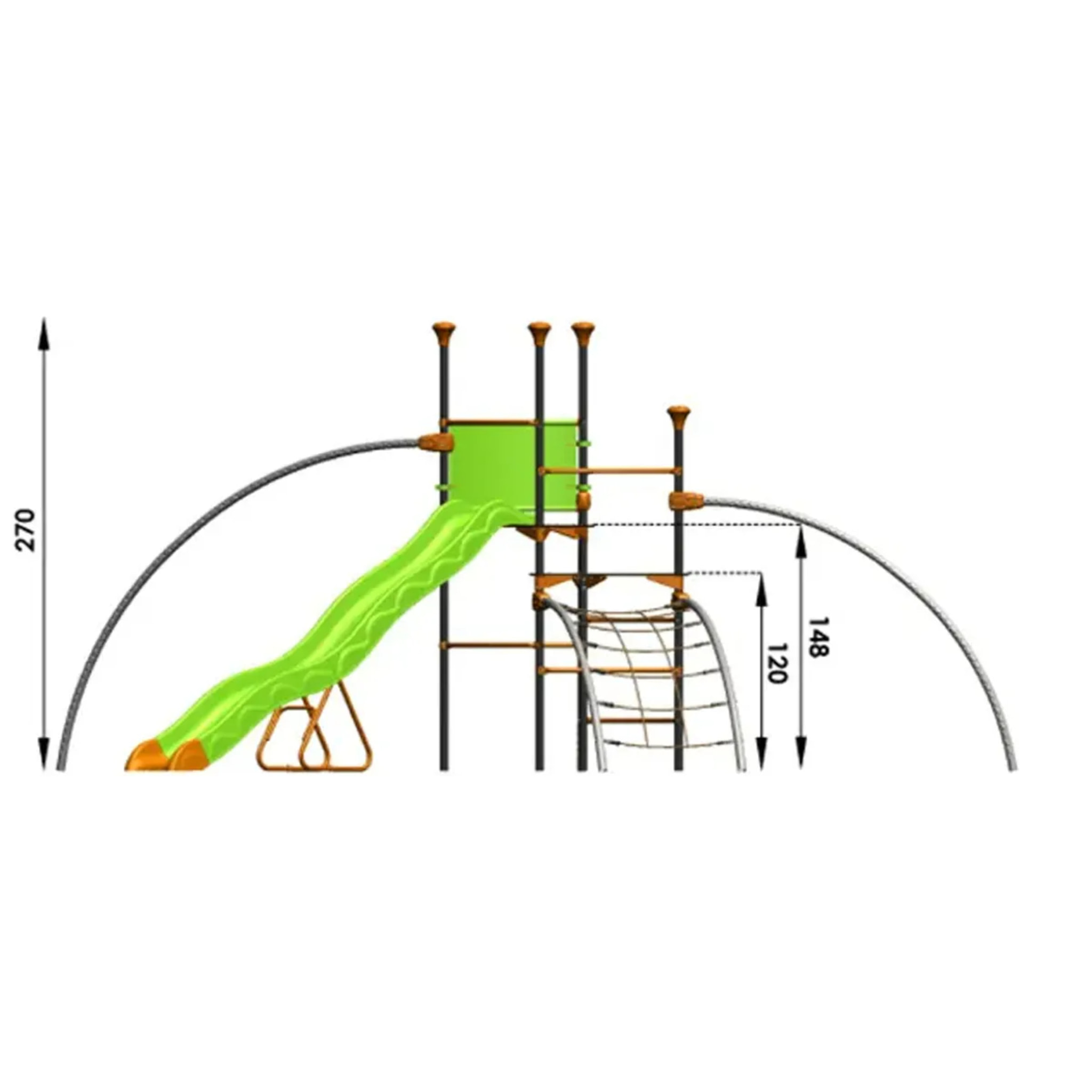 Structure de jeux Trigano - EVO COSTO - 10 enfants